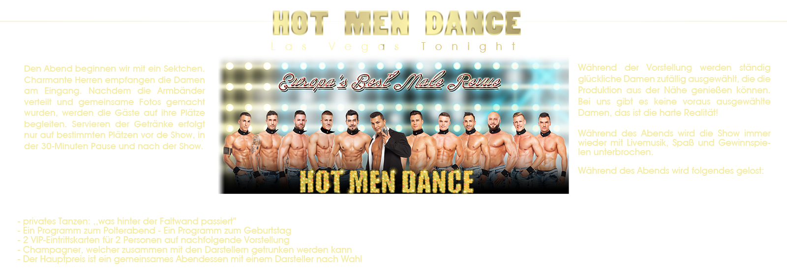 HOT MEN DANCE - LAS VEGAS TONIGHT